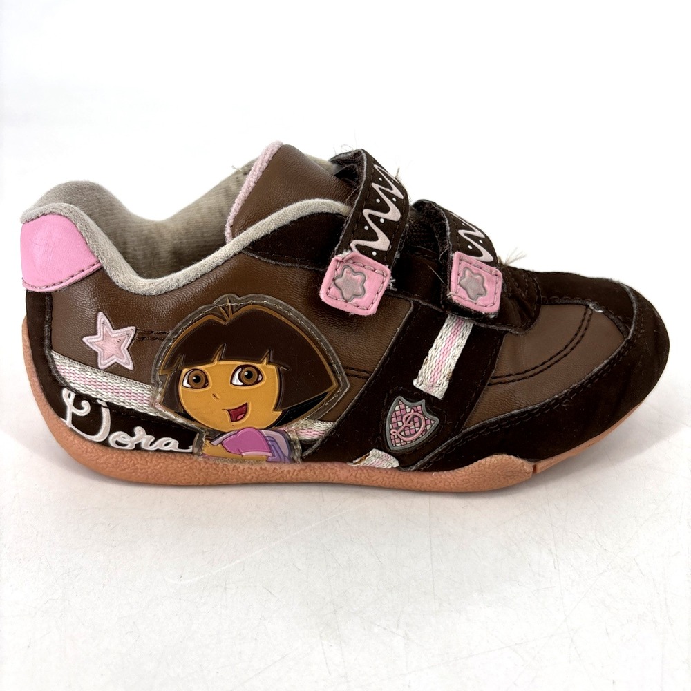 Y2K 2007 Nickelodeon Jr Dora The Explorer Brown Tennis Shoes Size‎ 11 Girls